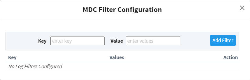 Add Mapped Diagnostic Context Filter