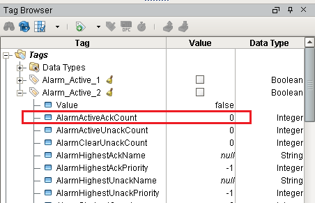Bindings and Tag Properties Tag Browser