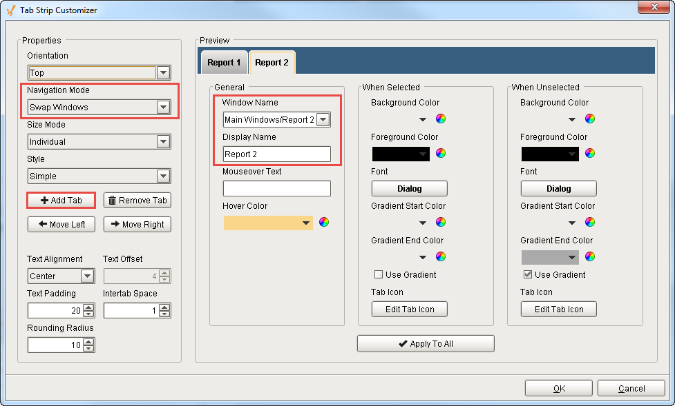 Configure 2 Tier in Designer Step 5