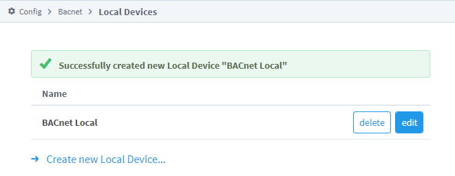 Configure Local BACnet Step 7