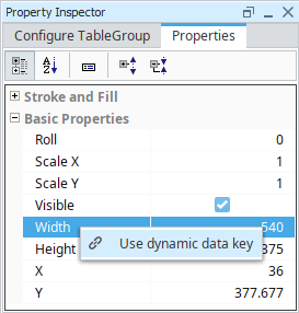 Configuring a Dynamic Data Key Right-Click Step 3