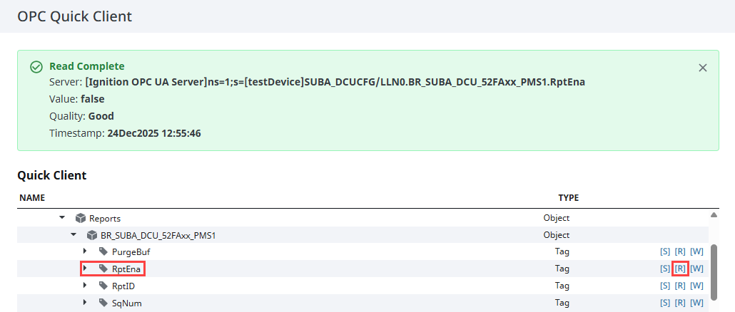 Confirm Report Statuses