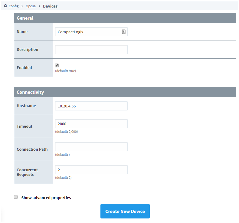 Connect to AB CompactLogix Step 5