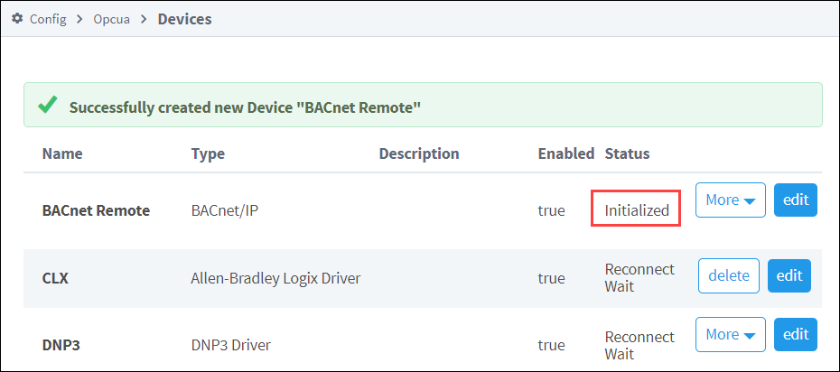 Connect to Remote BACnet Device Step 9