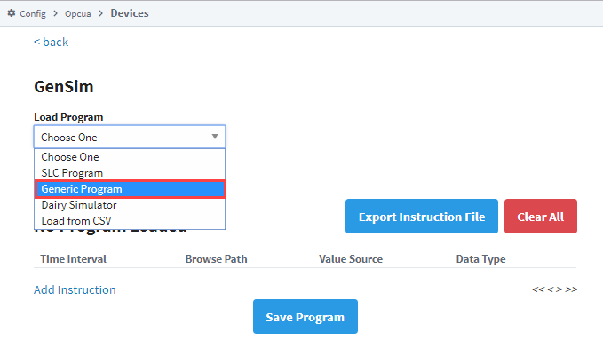 Connecting to a Programmable Device Simulator Step 7