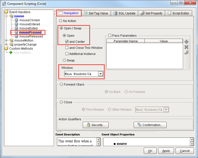 Create Navigation Drill Down in Designer Step 4c