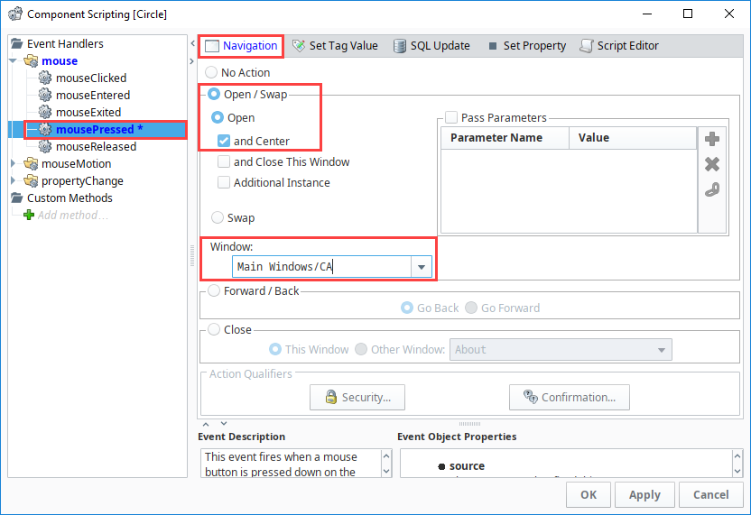 Create Navigation Drill Down in Designer Step 4c