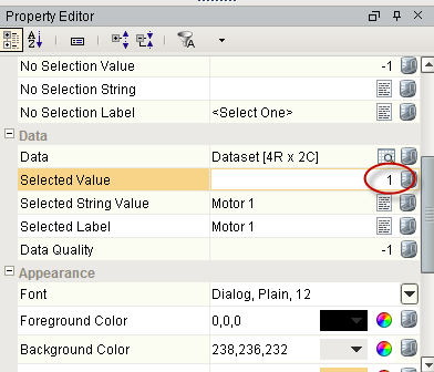 Create Window with Dropdown List and Motor Template Step 7