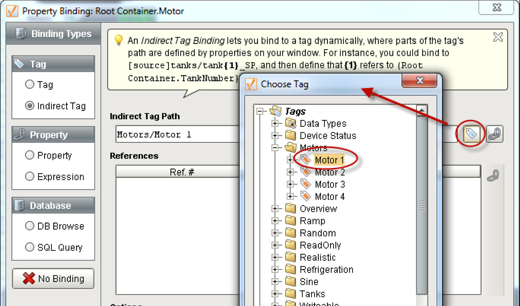 Create Window with Dropdown List and Motor Template Step 9
