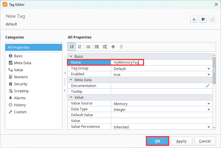 Creating Tags Within the Tag Browser Step 2