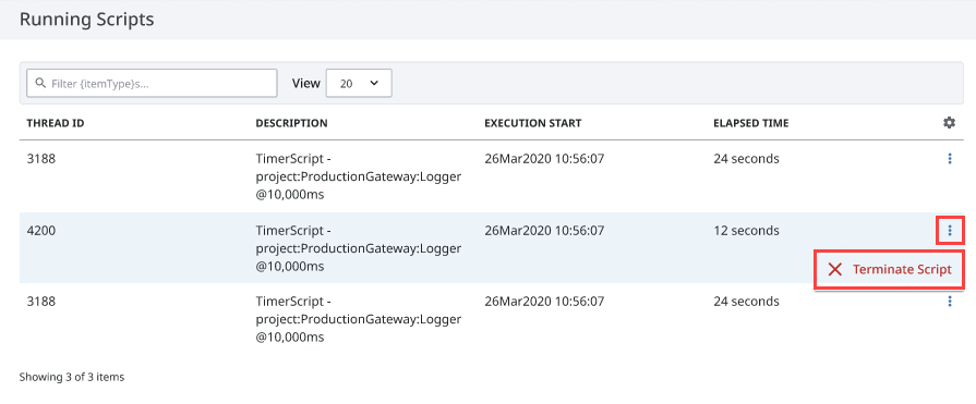 Diagnostics - Running Scripts