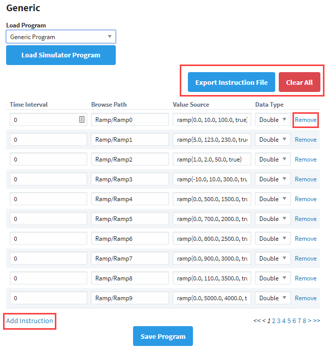 Export Instruction File