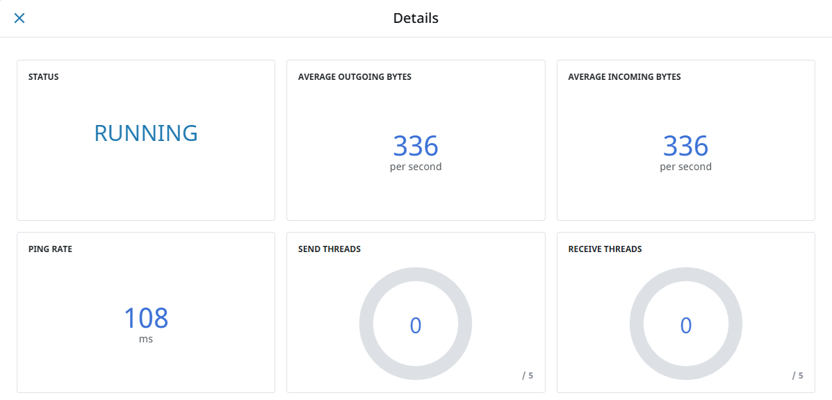 Gateway Network Connections Details Metrics