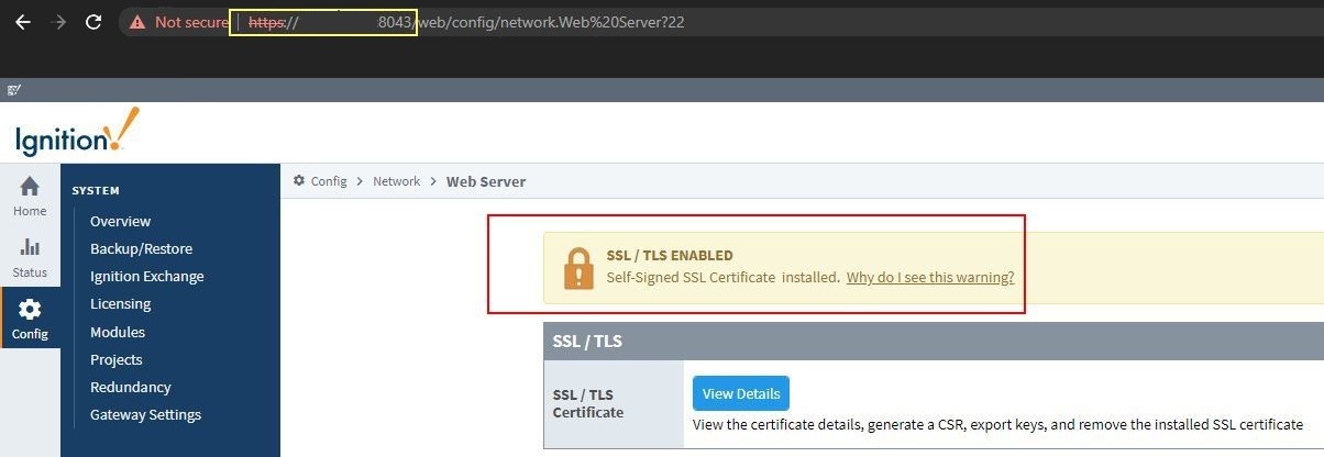 How to Install a Self-Signed Certificate Step 8