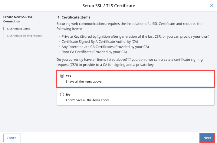 Install Security Certificates Step 4