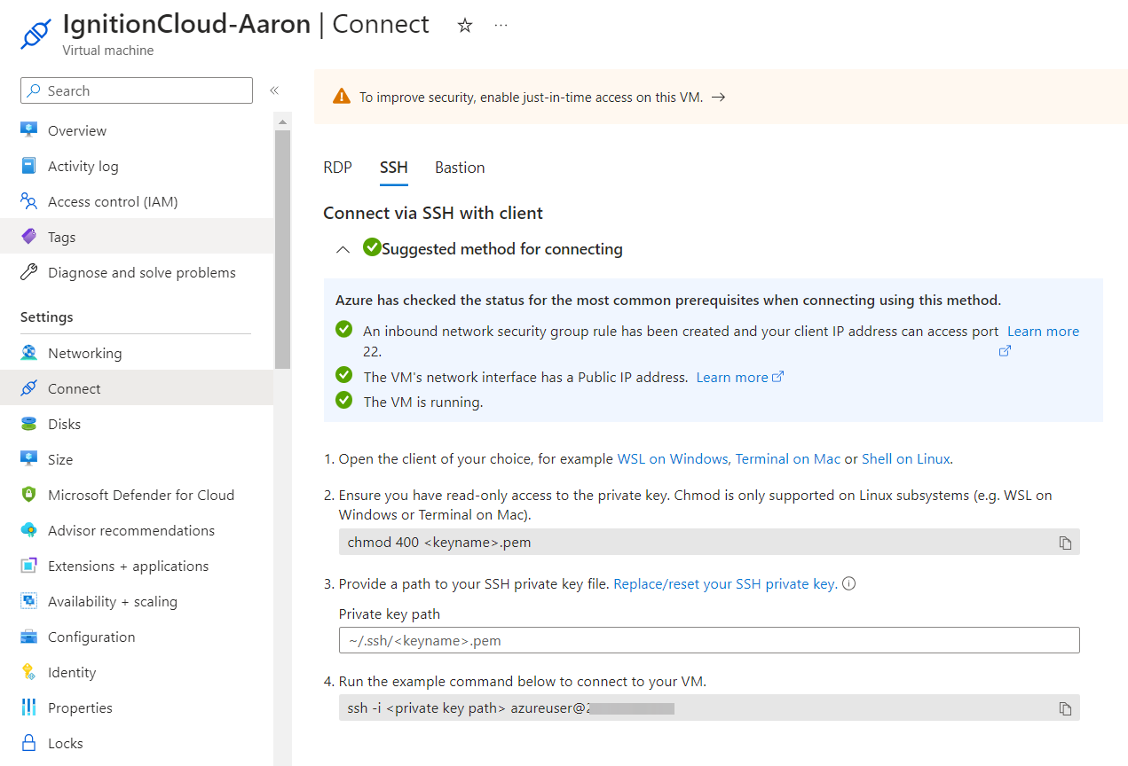 Microsoft Azure VM Step 3