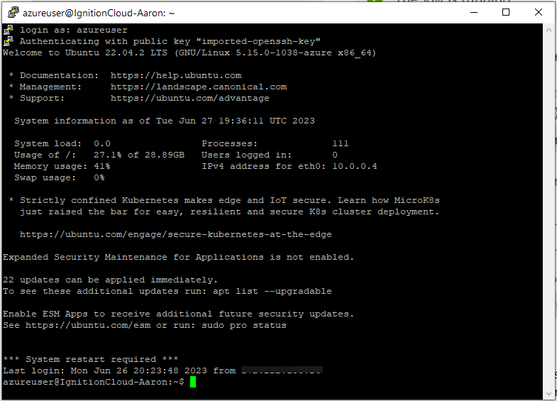 Microsoft Azure VM Step 4