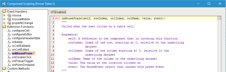 onMousePress Extension Function