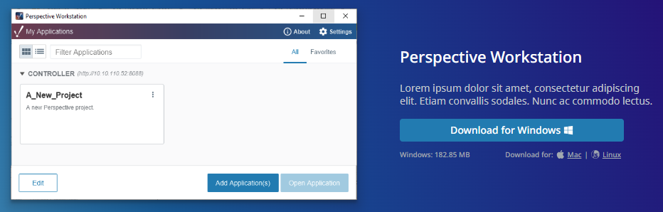 Perspective Workstation Downloads Page