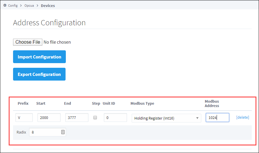 Specify Address Mapping Step 5