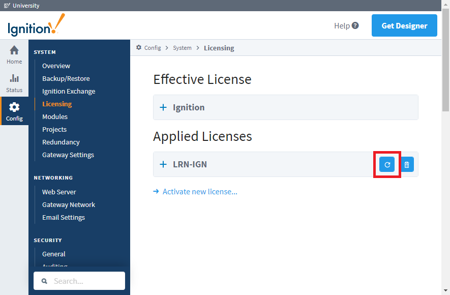 Updating a License - Online License Update