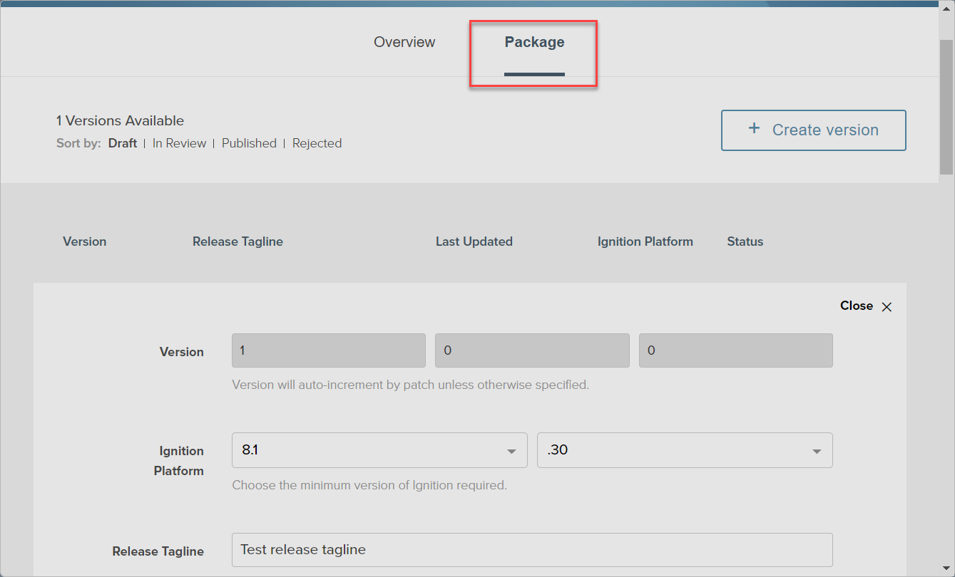 Upload a Resource to Ignition Exchange Step 4