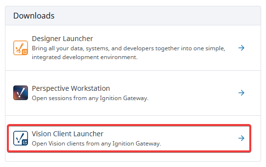 Home Page Vision Client Launcher Download
