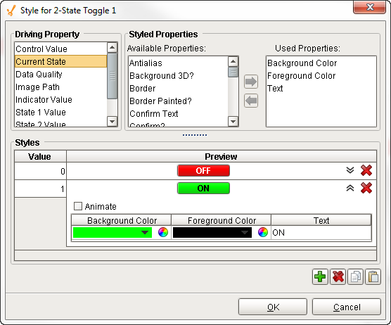 2 state toggle button example step 2