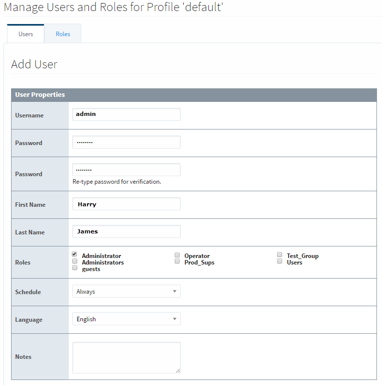 Adding a User Step 5