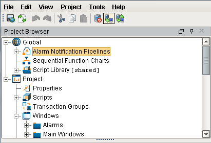 Create Simple Alarm Pipeline Step 1