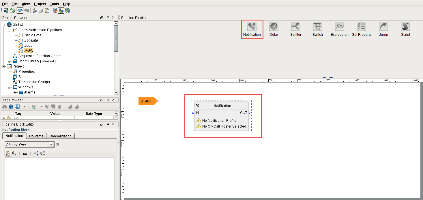 Create Simple Alarm Pipeline Step 4