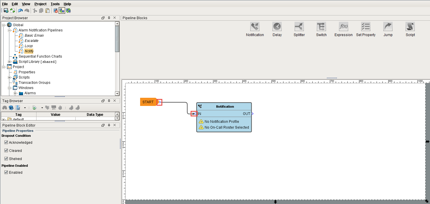 Create Simple Alarm Pipeline Step 5