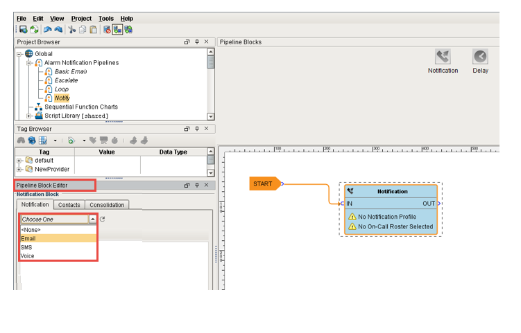 Create Simple Alarm Pipeline Step 6