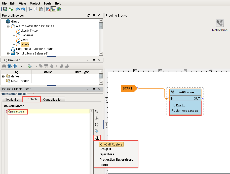 Create Simple Alarm Pipeline Step 7