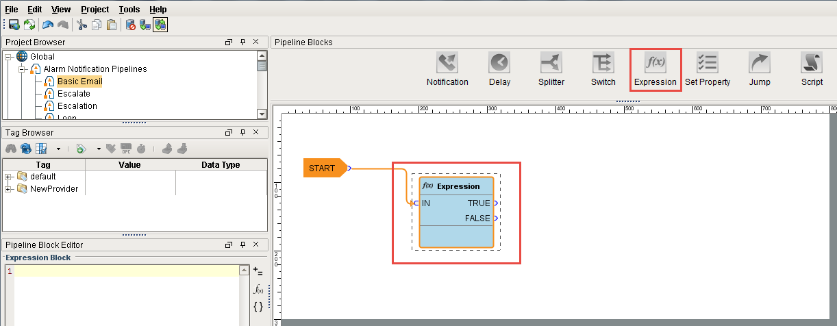 Filter on Alarm Priority Step 1