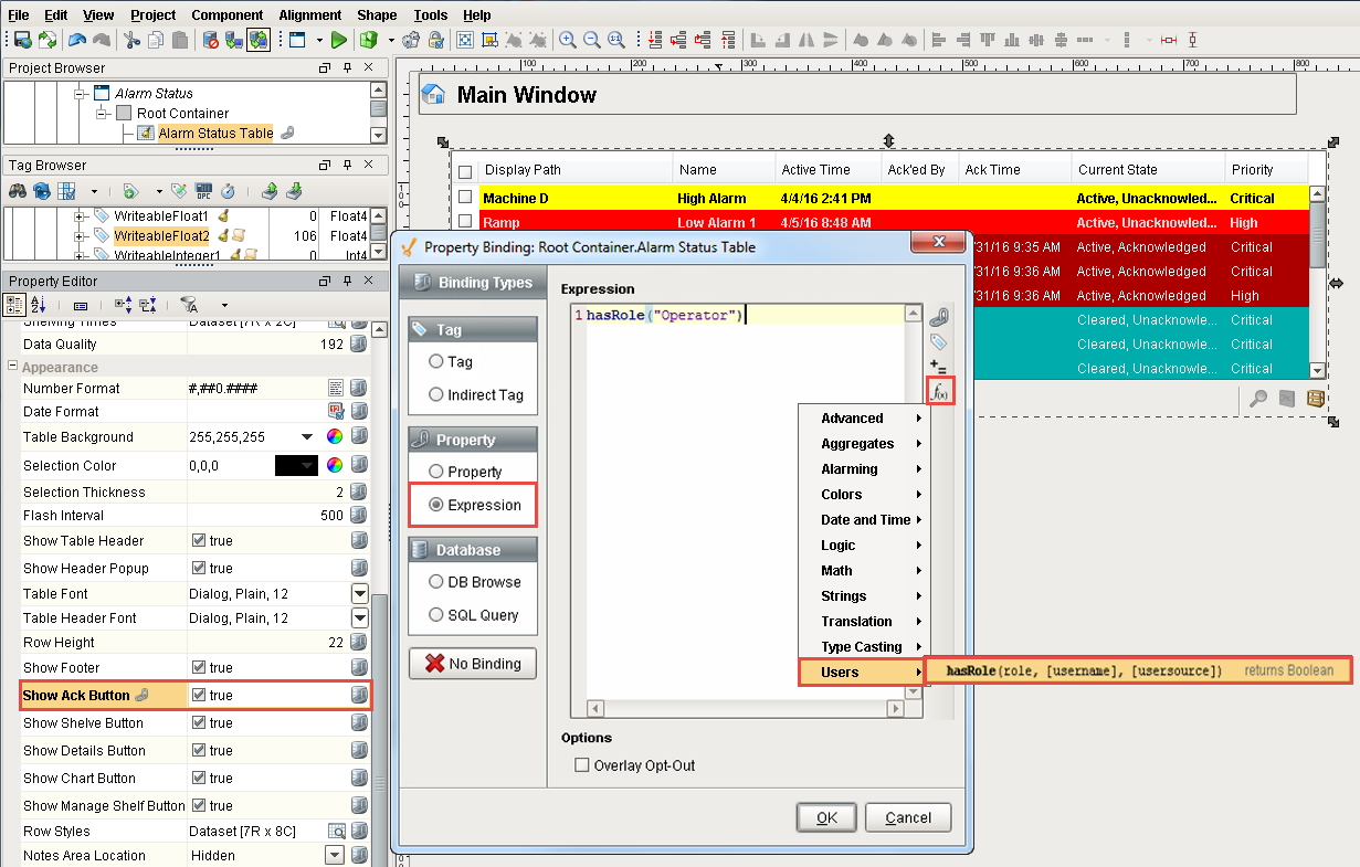 Security for Alarm Acknowledgement Step 4