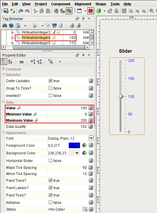 Slider Example
